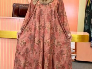 Nayra Floral Pleated Abaya
